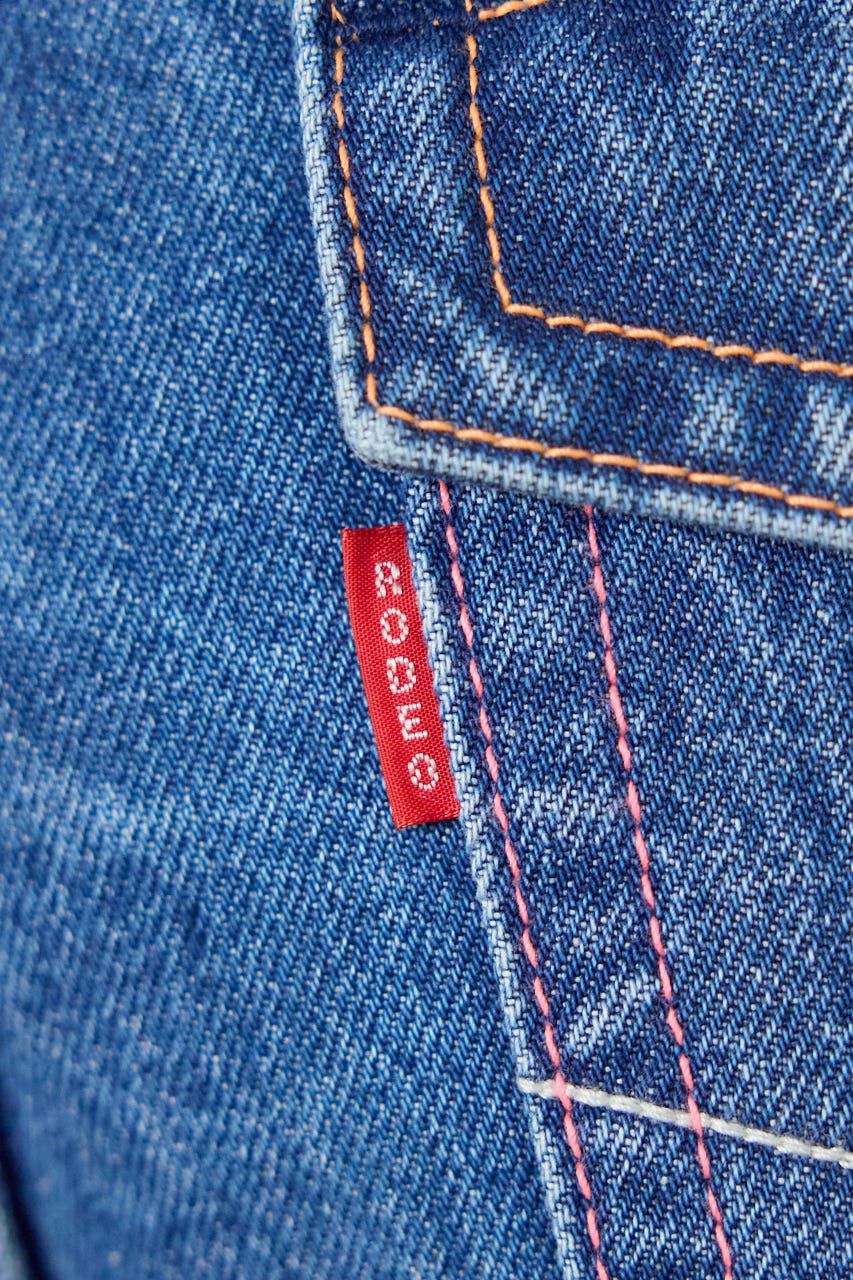 RODEO CROWNS「カラーステッチダボパンツ」|デニム|