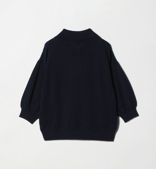 UNITED ARROWS「６分袖 プリント ニット コンビ シャツ ‐ウォッシャブル‐」|シャツ・ブラウス|