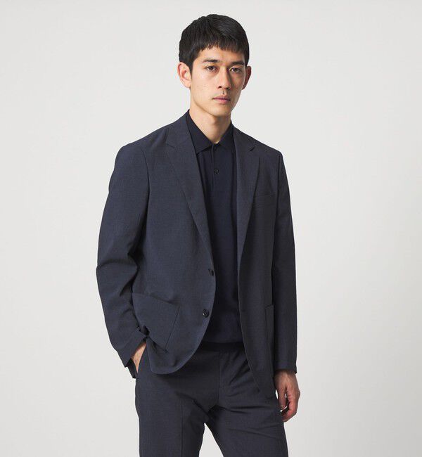 UNITED ARROWS「ポリエステル T＆T 2ボタン テーラードジャケット UA COZY ウォッシャブル ヨコストレッチ」|テーラードジャケット|