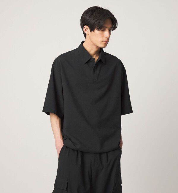 UNITED ARROWS「DotAir ドットエア サッカー ヘムコード ポロシャツ　吸水速乾」|ポロシャツ|