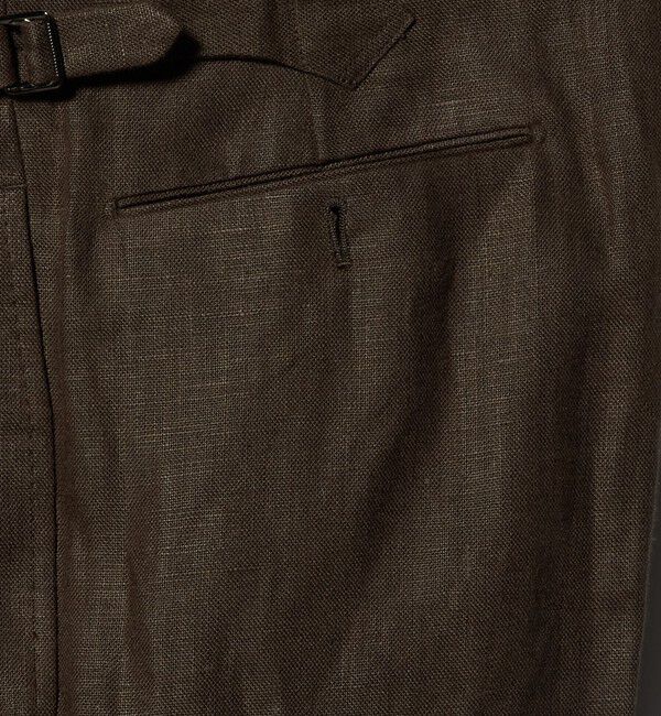 UNITED ARROWS「＜SOVEREIGN＞リネン サイドアジャスト パンツ」|チノ|