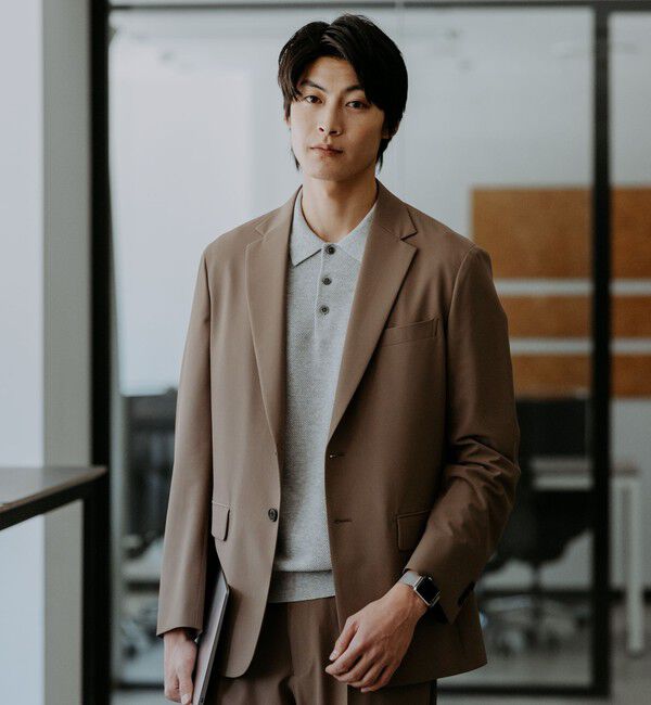 UNITED ARROWS green label relaxing「タック ピケ ニット ポロシャツ -ウォッシャブル-」|ポロシャツ|