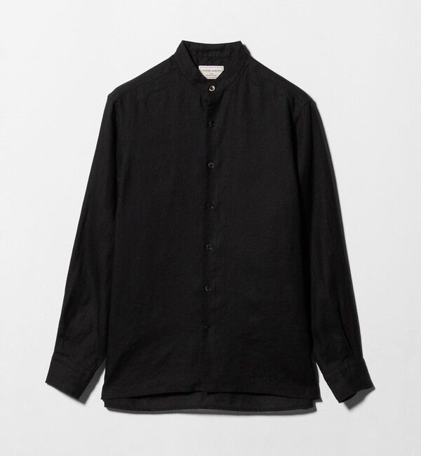 UNITED ARROWS「LIBECO リネン バンドカラー シャツ」|シャツ・ブラウス|