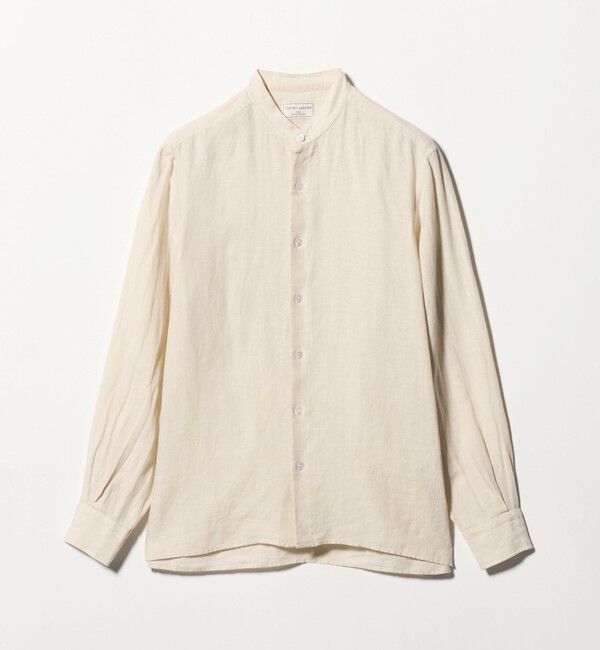 UNITED ARROWS「LIBECO リネン バンドカラー シャツ」|シャツ・ブラウス|
