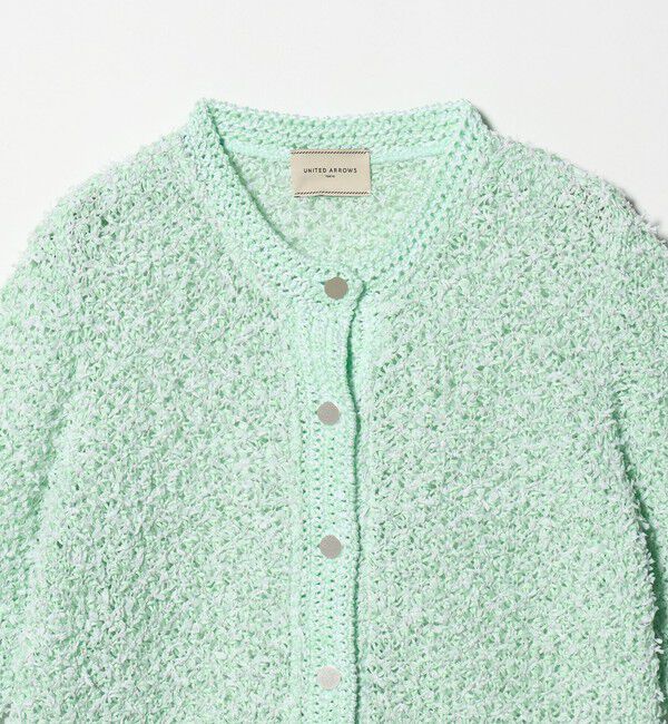 UNITED ARROWS「YTM 7分袖 カラー ミックス カーディガン」|カーディガン|