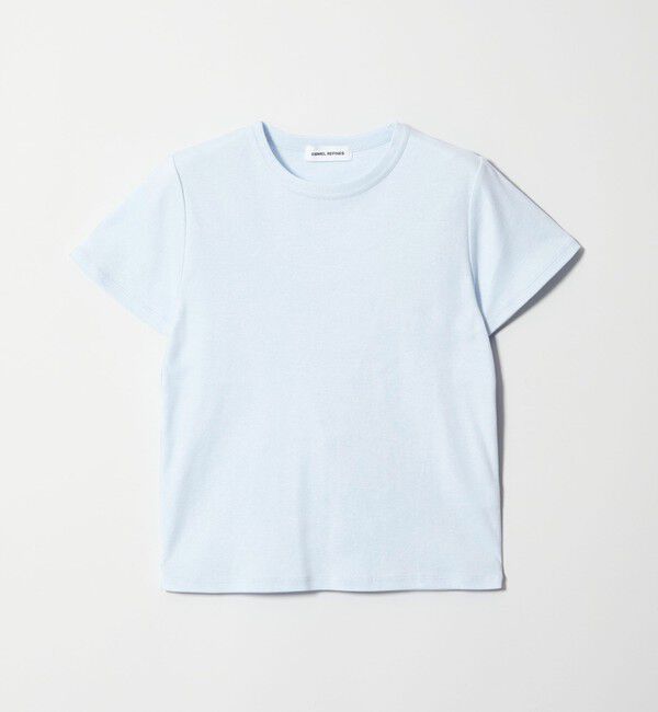 EMMEL REFINES「＜EMMEL REFINES＞EM フライスクルーネック チビTシャツ」|Tシャツ・カットソー|
