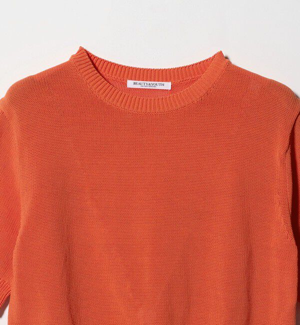 BEAUTY&YOUTH UNITED ARROWS「コイルニット ショートスリーブ プルオーバー ウォッシャブル」|ニット・セーター|
