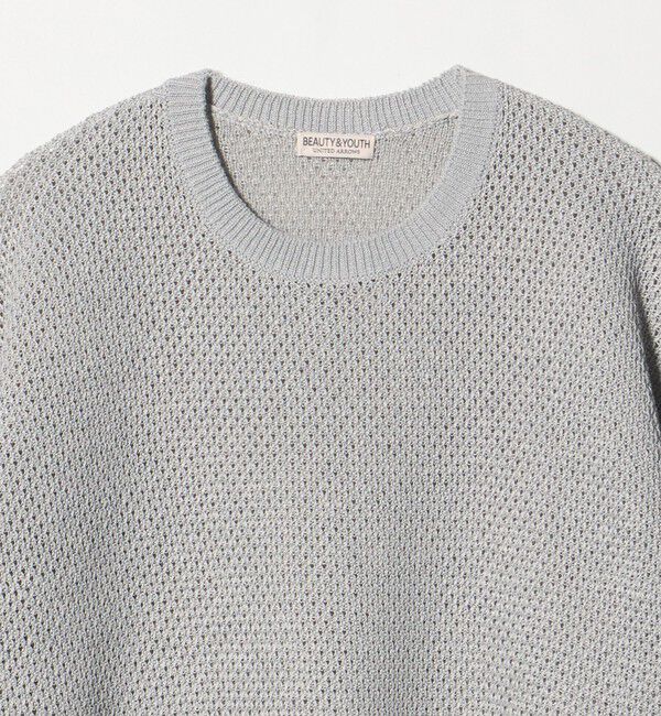 BEAUTY&YOUTH UNITED ARROWS「ダイアゴナル ウェーブ パターン クルーネック ニット」|ニット・セーター|