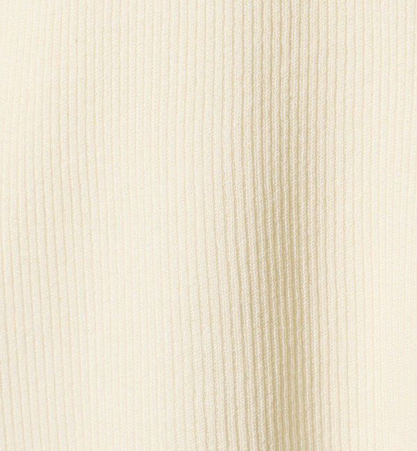 BEAUTY&YOUTH UNITED ARROWS「リブライン ショートスリーブ ニットプルオーバー ウォッシャブル」|ニット・セーター|