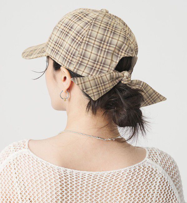 BEAUTY&YOUTH UNITED ARROWS「バックリボン キャップ」|キャップ・キャスケット|NATURAL