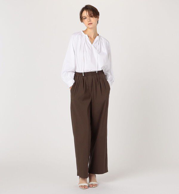 TOMORROWLAND collection「【一部WEB先行予約】ハイパワーストレッチブロード リラックスパンツ」|その他|