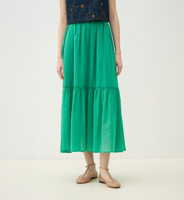 TOMORROWLAND collection「ルコットンオーガンジー ティアードスカート」|スカート|