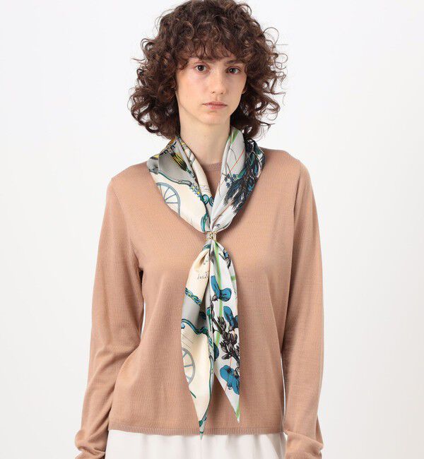 TOMORROWLAND GOODS「manipuri CARRIAGE シルクスカーフ」|バンダナ・スカーフ|