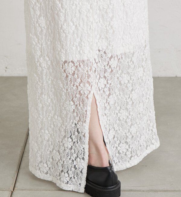  「襟付きレースワンピース」|ワンピース|