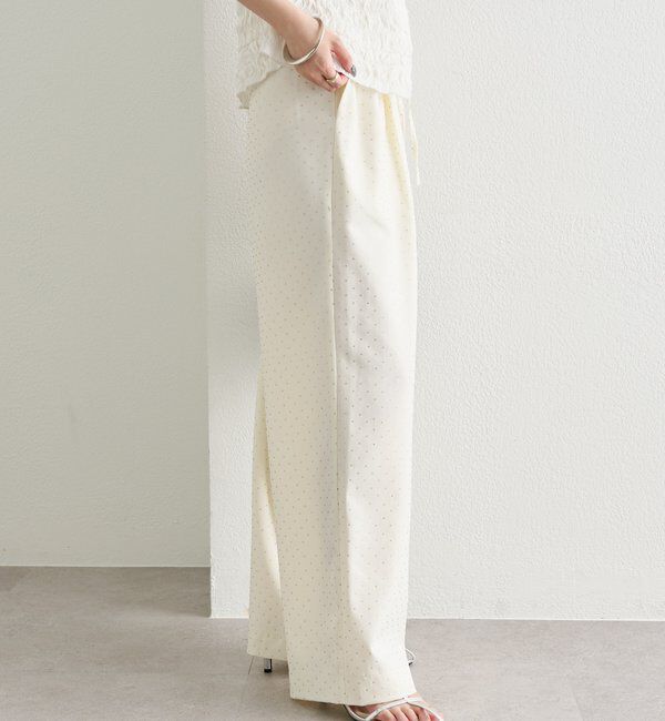  「ラインストーンWベルトパンツ」|チノ|