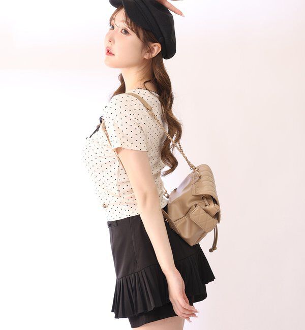  「【SMサイズ展開あり】細プリーツスカパン」|スカート|