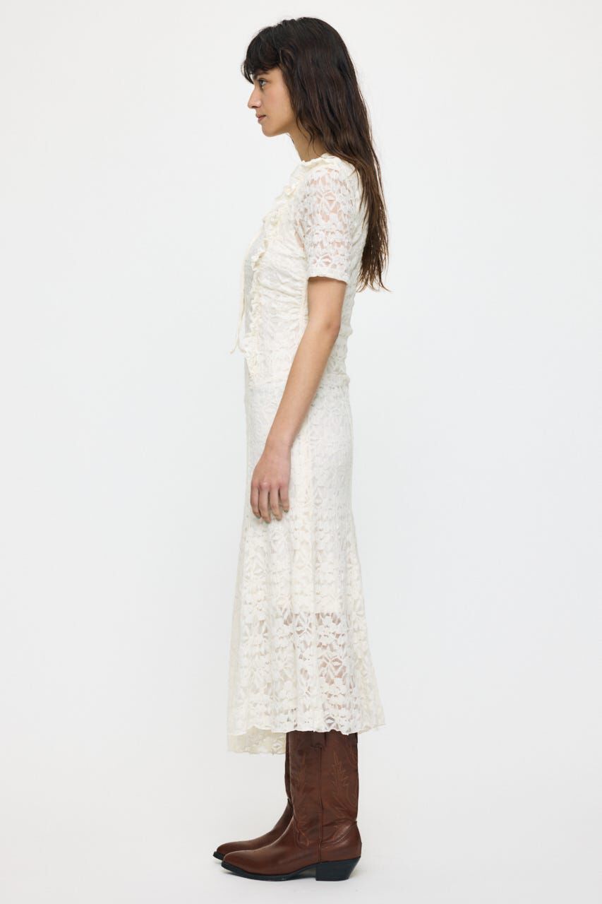 MOUSSY「CUT LACE ASYMMETRY ドレス」|ワンピース|