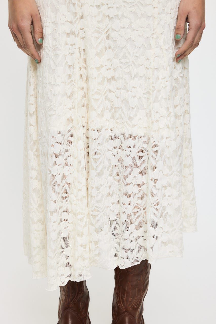 MOUSSY「CUT LACE ASYMMETRY ドレス」|ワンピース|