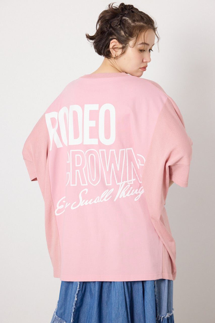RODEO CROWNS「ドッキングドルマンビッグニットトップス」|ニット・セーター|L/PNK1