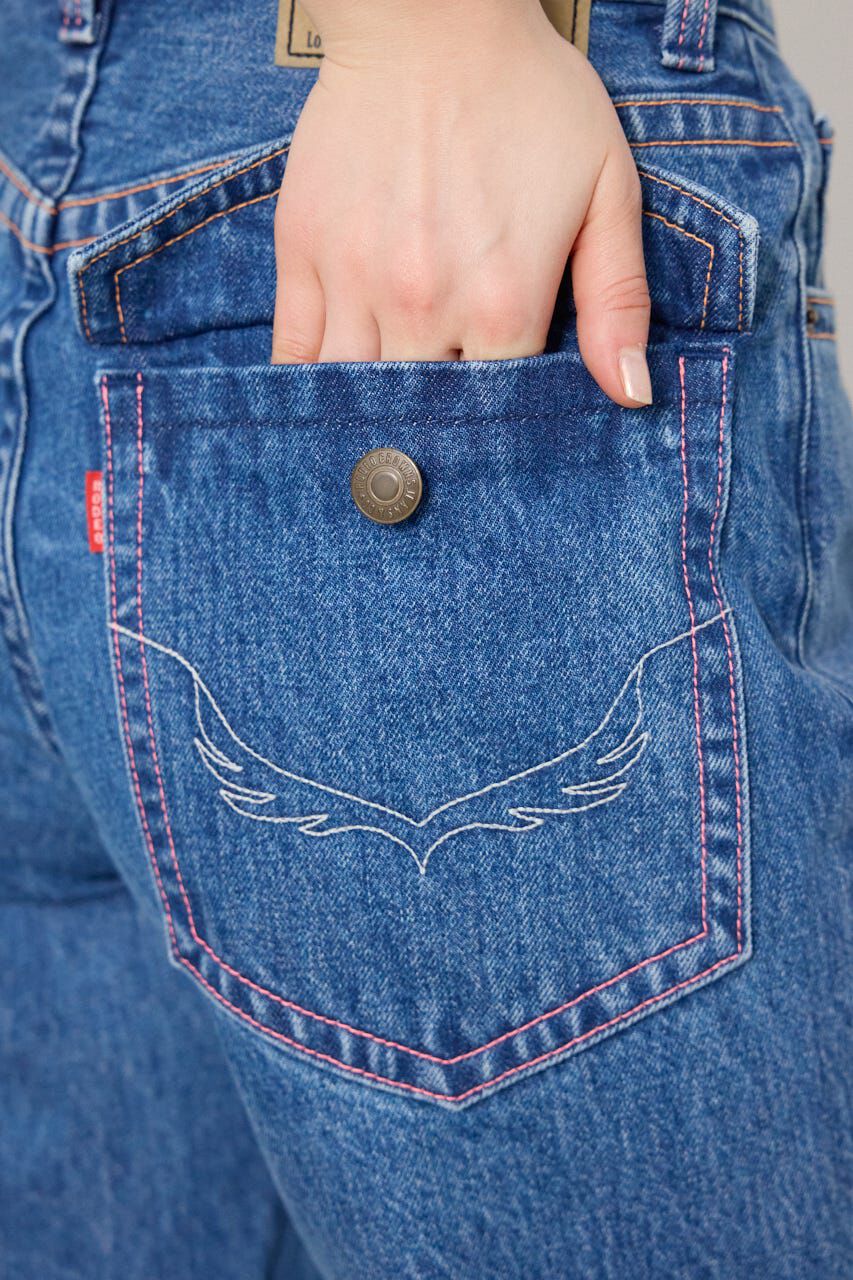 RODEO CROWNS「カラーステッチダボパンツ」|デニム|