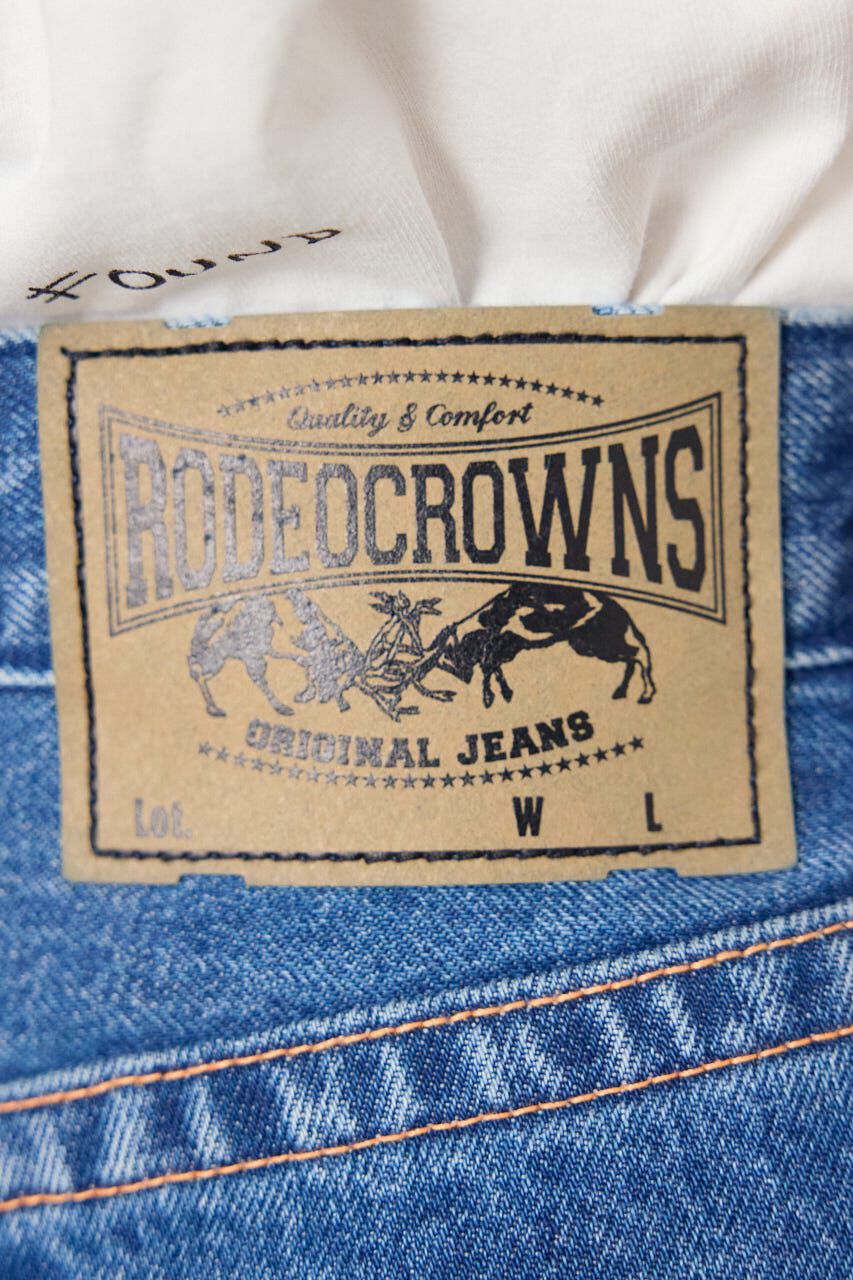 RODEO CROWNS「カラーステッチダボパンツ」|デニム|