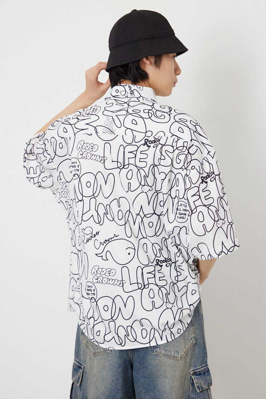 RODEO CROWNS「ドローイングホエールシャツ」|シャツ・ブラウス|