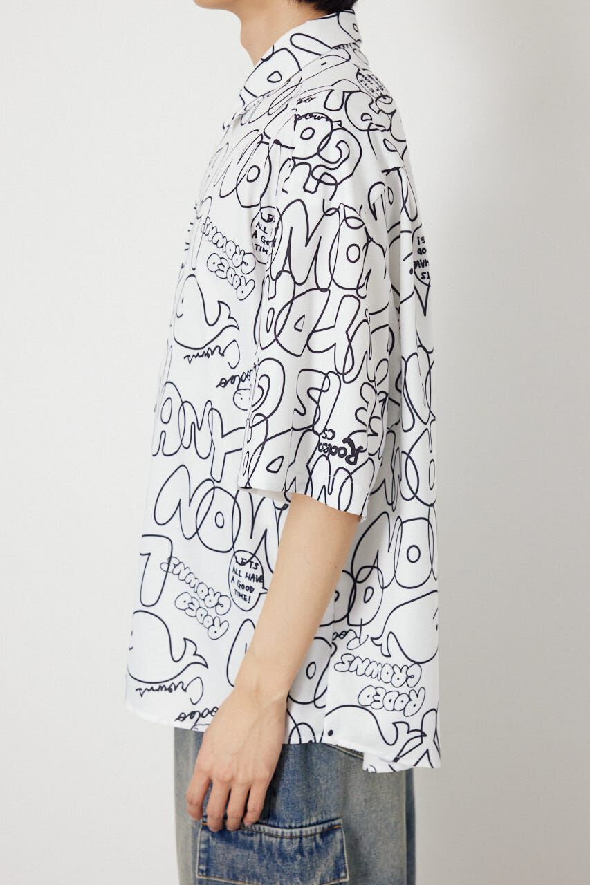 RODEO CROWNS「ドローイングホエールシャツ」|シャツ・ブラウス|