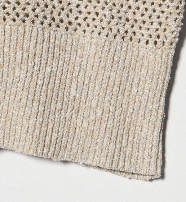 AEWEN MATOPH「＜AEWEN MATOPH＞ミックスヤーン ショートスリーブ カーディガン  BEIGE」|カーディガン|