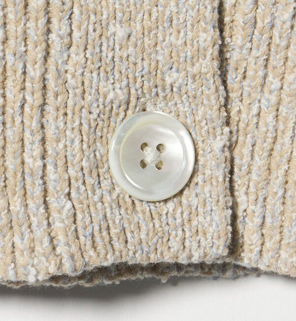 AEWEN MATOPH「＜AEWEN MATOPH＞ミックスヤーン ショートスリーブ カーディガン  BEIGE」|カーディガン|