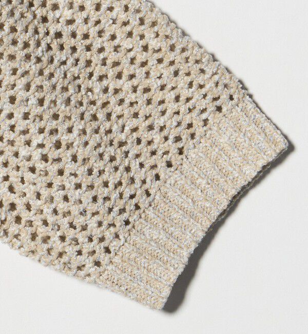 AEWEN MATOPH「＜AEWEN MATOPH＞ミックスヤーン ショートスリーブ カーディガン  BEIGE」|カーディガン|