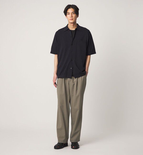 UNITED ARROWS「DotAir ドットエア サッカー ヘムコード 2プリーツ パンツ　吸水速乾」|その他|