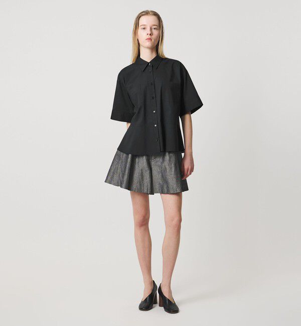 AEWEN MATOPH「＜AEWEN MATOPH＞ペプラムショートスリーブシャツ ウォッシャブル」|シャツ・ブラウス|