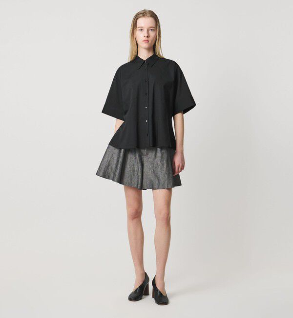 AEWEN MATOPH「＜AEWEN MATOPH＞ペプラムショートスリーブシャツ ウォッシャブル」|シャツ・ブラウス|