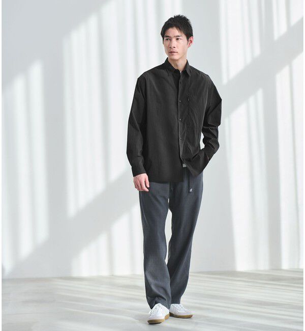 UNITED ARROWS green label relaxing「WONDER CLOTH ボックス シルエット 長袖 シャツ -ストレッチ・接触冷感・吸水速乾-」|シャツ・ブラウス|