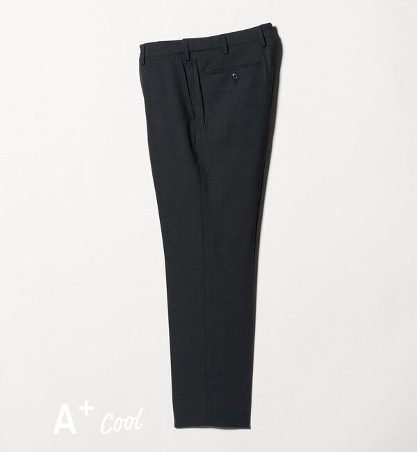 UNITED ARROWS green label relaxing「A+ COOL ポリエステル バーズアイ スタンダード アジャスター NP スラックス -ウォッシャブル・ストレッチ」|スラックス|