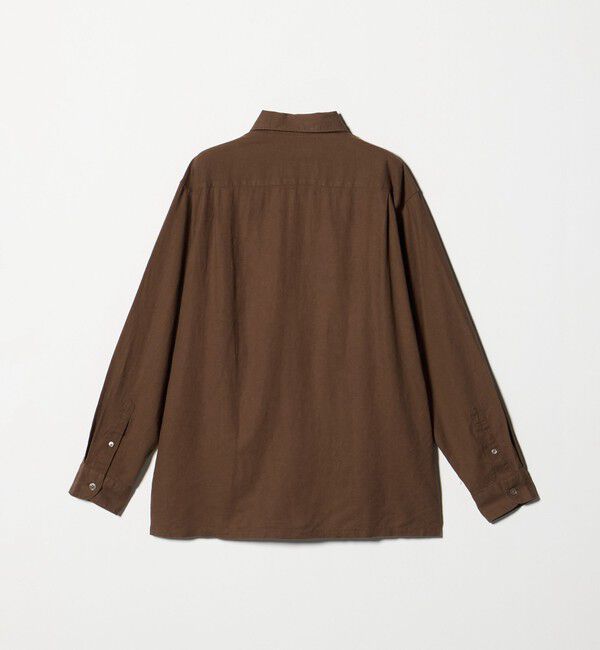 UNITED ARROWS green label relaxing「レーヨン リネン フラップポケット オープンカラー シャツ」|シャツ・ブラウス|