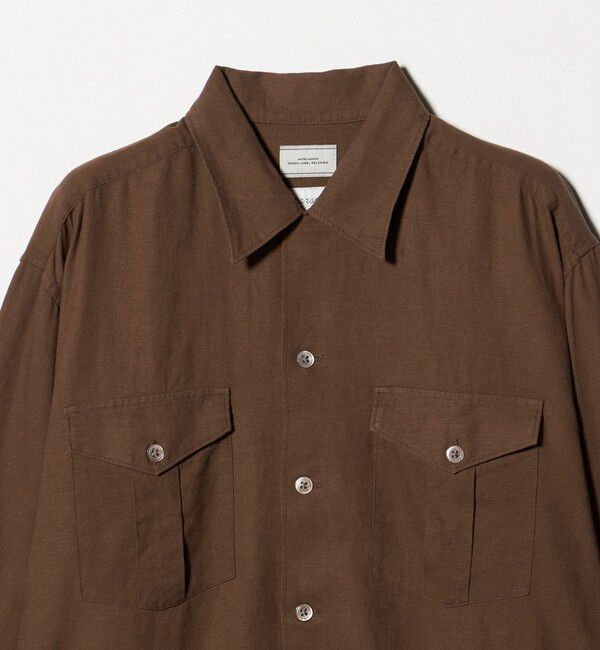 UNITED ARROWS green label relaxing「レーヨン リネン フラップポケット オープンカラー シャツ」|シャツ・ブラウス|