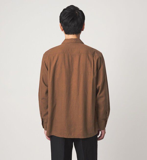 UNITED ARROWS green label relaxing「レーヨン リネン フラップポケット オープンカラー シャツ」|シャツ・ブラウス|