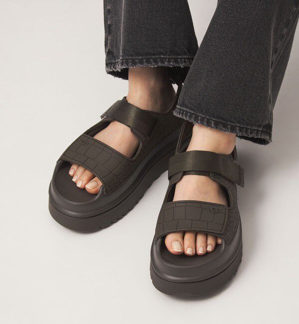 UNITED ARROWS green label relaxing「＜UGG＞ゴールデングロウ エンボスト サンダル」|サンダル|