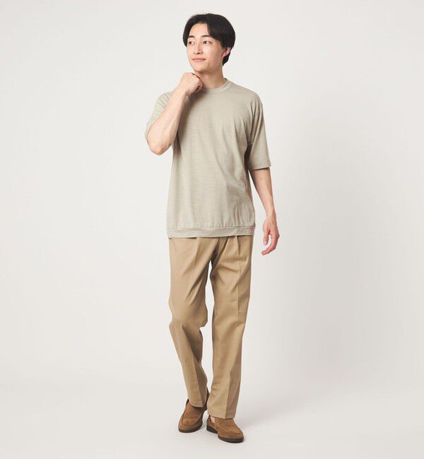 UNITED ARROWS green label relaxing「ウールナイロン テーラード クルーネック Tシャツ ウールT」|Tシャツ・カットソー|
