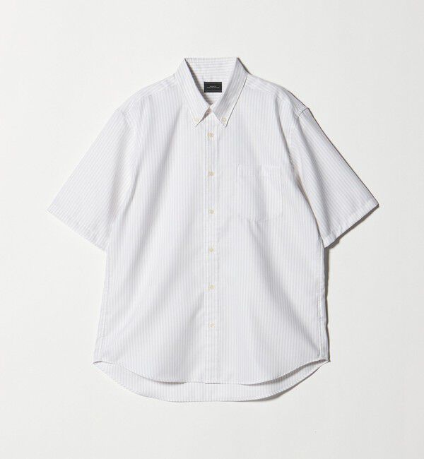 UNITED ARROWS green label relaxing「W/R オックス ボタンダウン 半袖 シャツ」|シャツ・ブラウス|