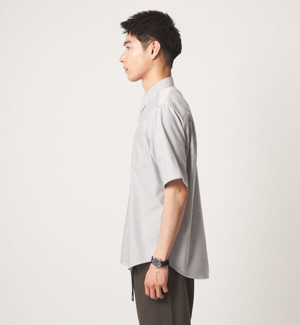 UNITED ARROWS green label relaxing「W/R オックス ボタンダウン 半袖 シャツ」|シャツ・ブラウス|