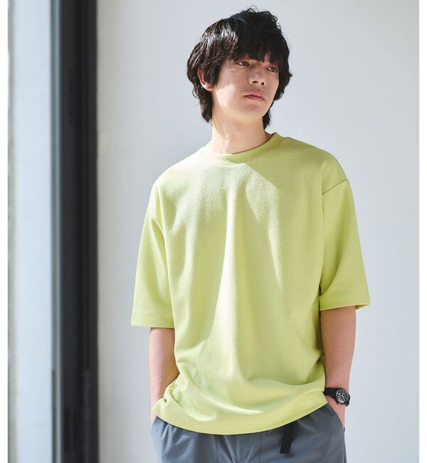 UNITED ARROWS green label relaxing「GIZA ハニカム クルーネック 半袖 Tシャツ」|Tシャツ・カットソー|LIME
