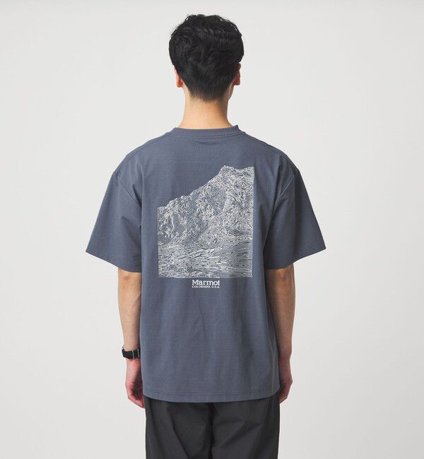 UNITED ARROWS green label relaxing「【別注】＜Marmot＞マウンテン ディピクション 半袖 Tシャツ  -吸水・速乾・UVカット-」|Tシャツ・カットソー|