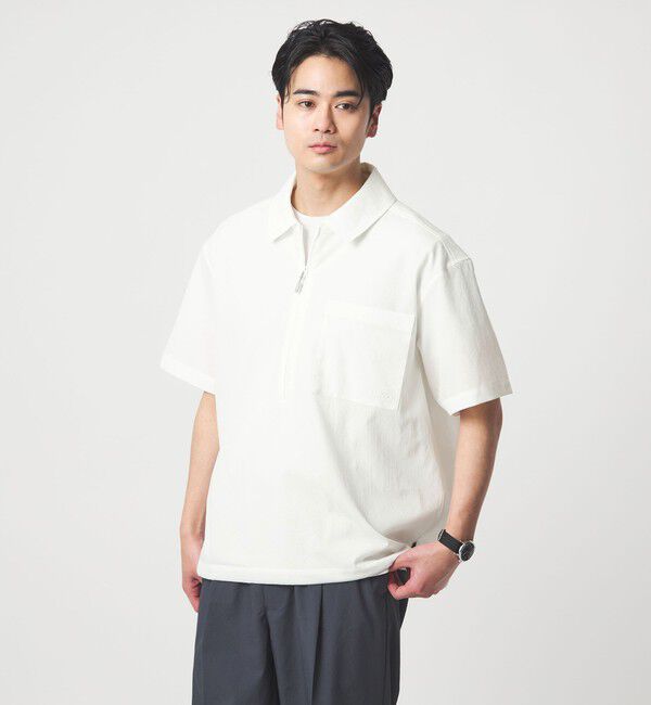 UNITED ARROWS green label relaxing「【別注】＜Marmot＞ハーフジップ 半袖 シャツ -はっ水-」|シャツ・ブラウス|