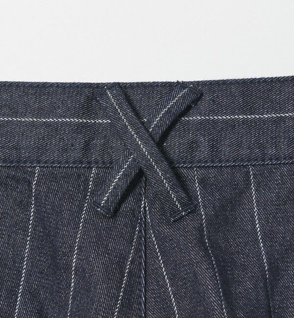 MONKEY TIME「ライトオンス ストライプ デニム 2P ワイド パンツ」|チノ|