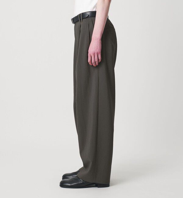 MONKEY TIME「RENU TROシリーズ 2P ワイド パンツ -セットアップ対応-」|チノ|