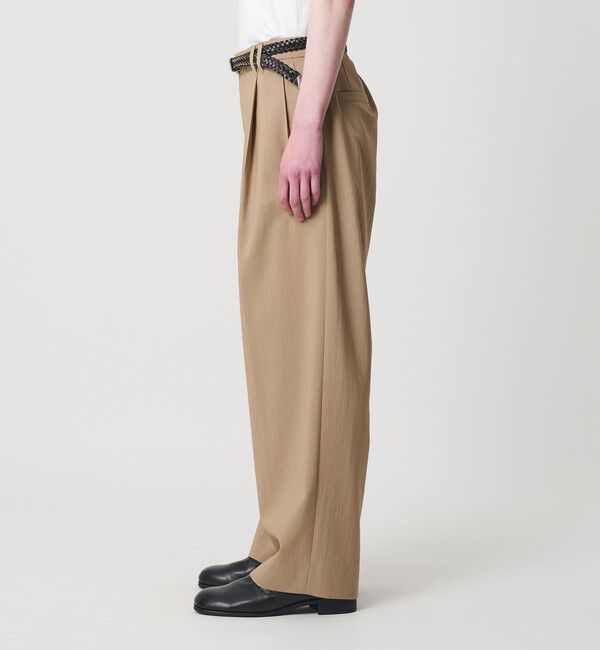 MONKEY TIME「RENU TROシリーズ 2P ワイド パンツ -セットアップ対応-」|チノ|