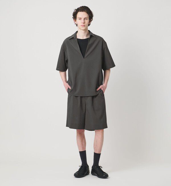 MONKEY TIME「RENU TROシリーズ ディープ Vネック シャツ -セットアップ対応-」|シャツ・ブラウス|