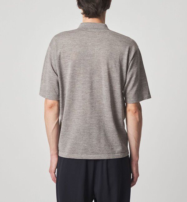 STEVEN ALAN「＜Steven Alan＞ 14G ラミー 2B ショートスリーブ ポロシャツ」|ニット・セーター|